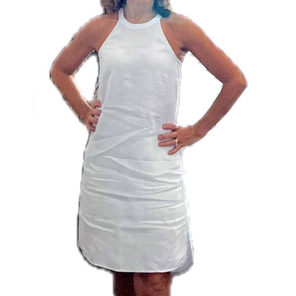 St Tropez light blue Linen dress